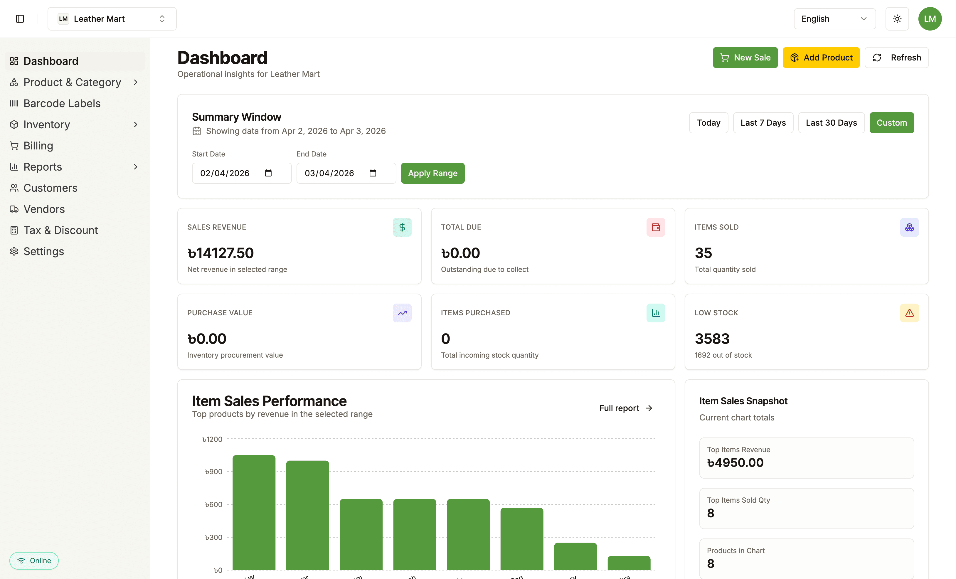Sales Analytics Dashboard